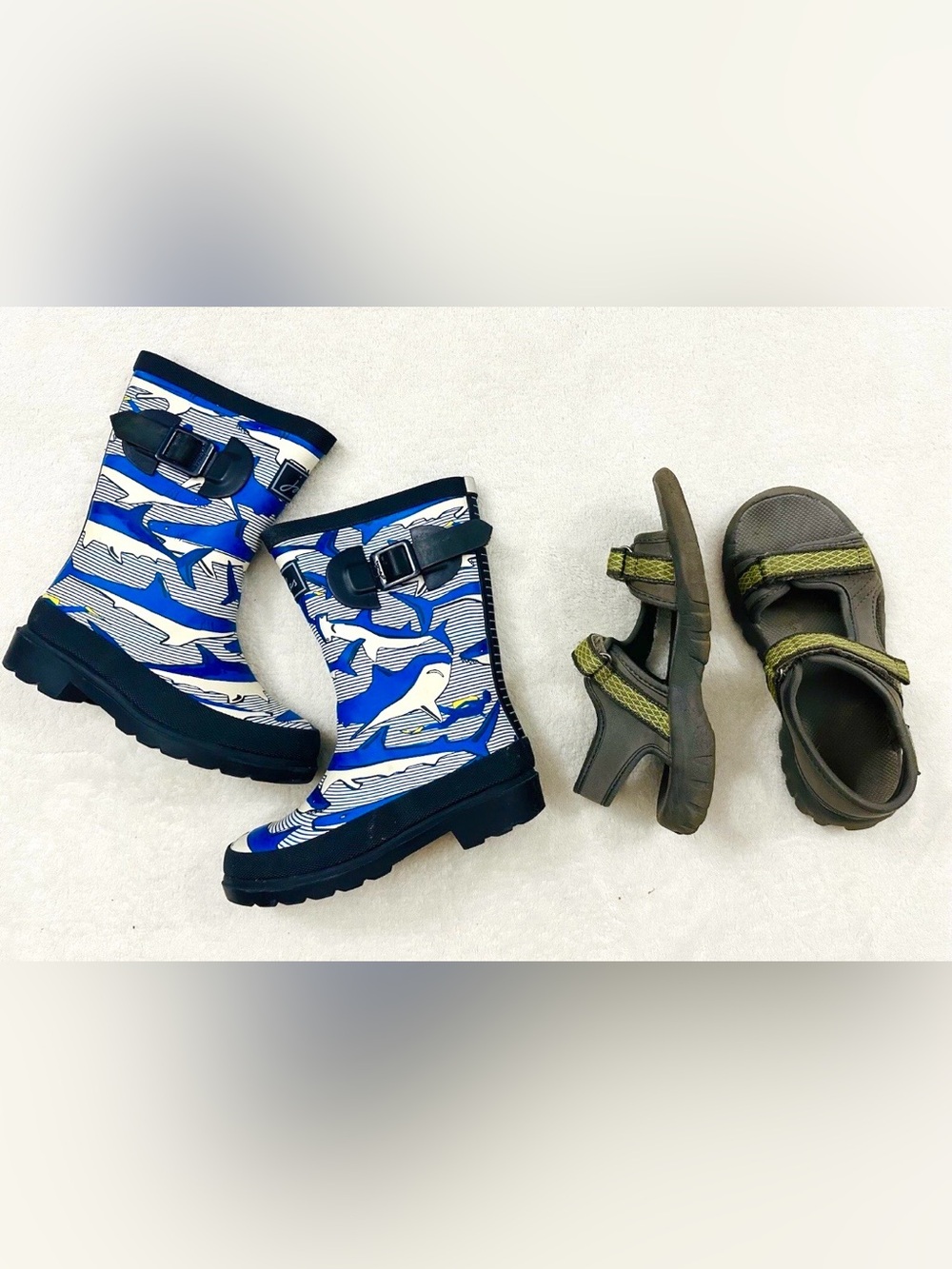 Joules Rain Boots Lot Boys Sandals Size 10